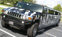 Zebra Hummer Limo