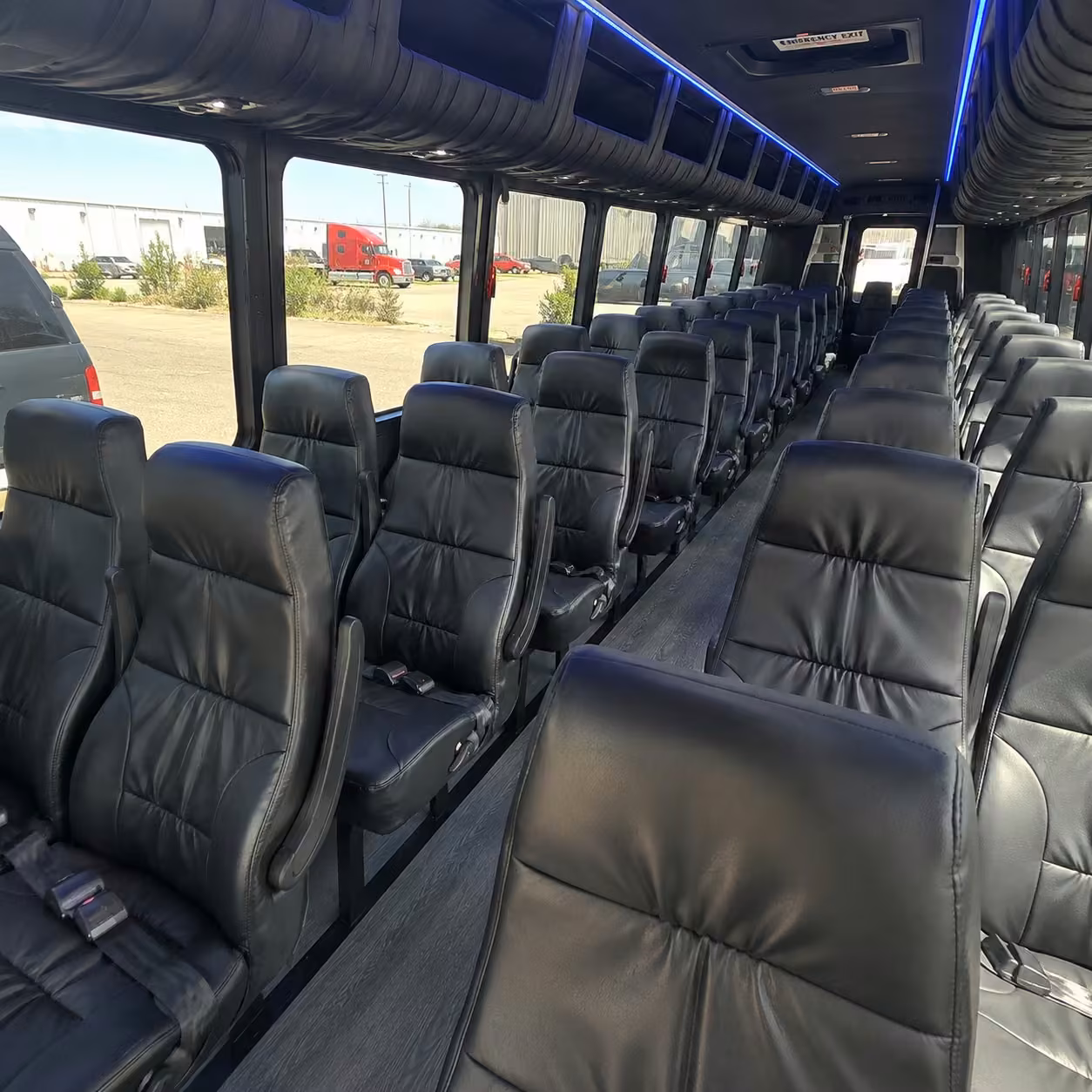 15 35 passenger minibus interior