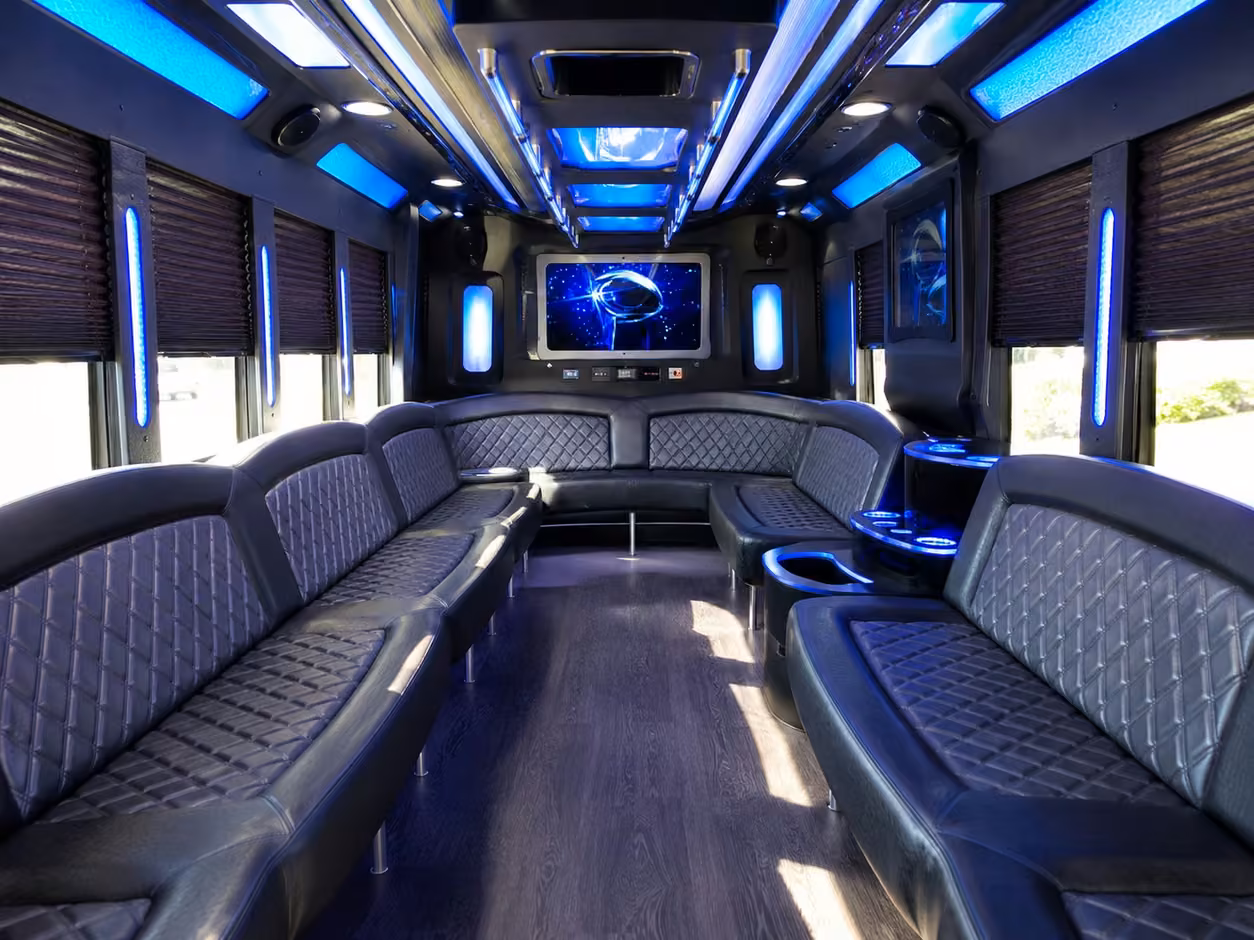 orlando party bus interior